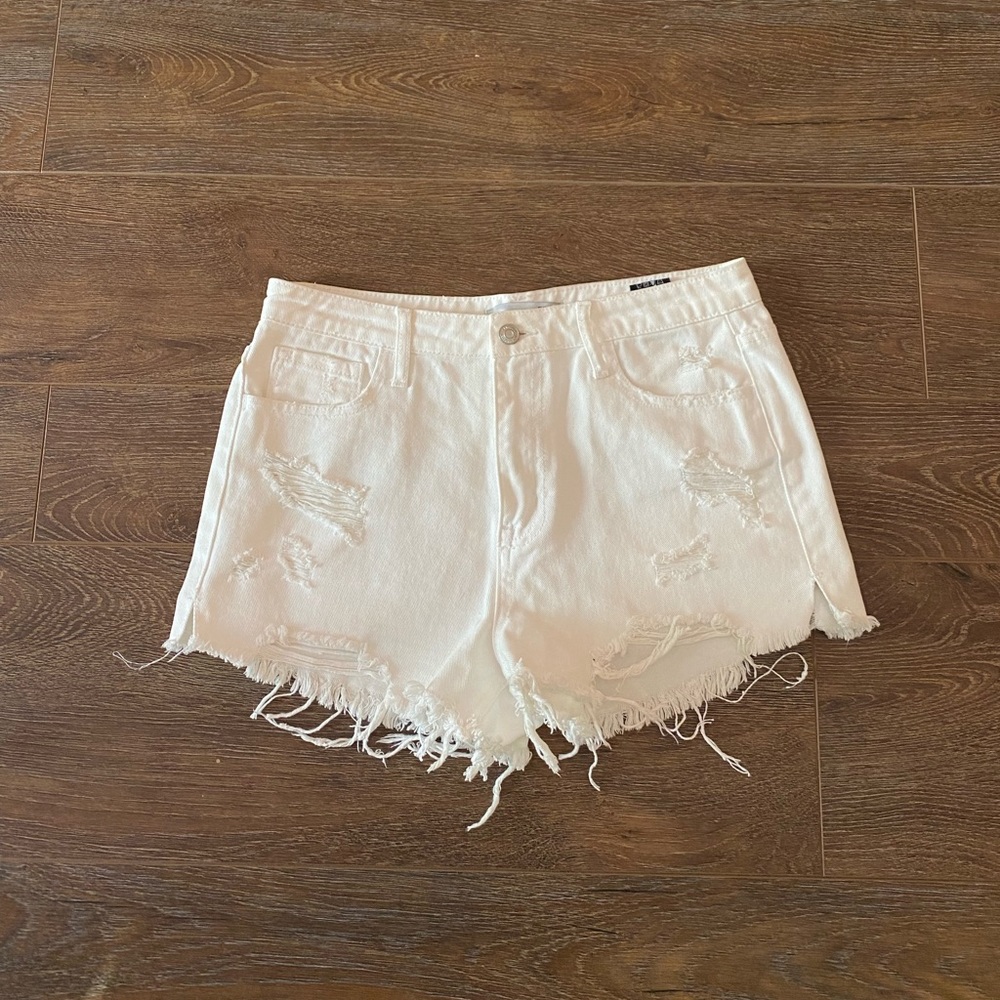Boutique white jean shorts size 28